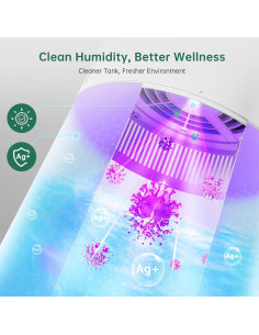 Humidificador Inteligente Provirtec HC-03 Blanco 3L Control App 2