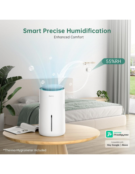 Humidificador Inteligente Provirtec HC-03 Blanco 3L Control App