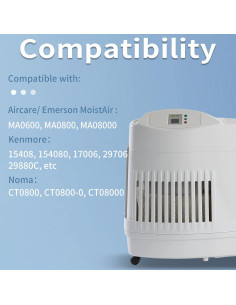 Paquete de 4 Filtros de Humidificador SUNRRA MAF2 Compatibles 2