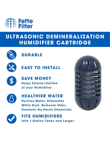 Cartuchos de Desmineralización Fette Filter para Humidificador - Paquete de 10