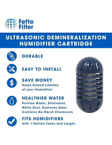 Cartuchos de Desmineralización Fette Filter para Humidificador - Paquete de 10