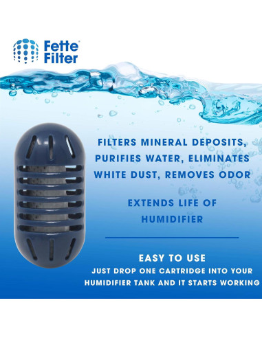 Cartuchos de Desmineralización Fette Filter para Humidificador - Paquete de 10