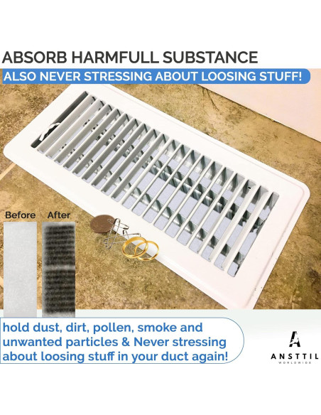 Filtros de Ventilación de Aire Ansttil - 25 Piezas 10x25.4 cm