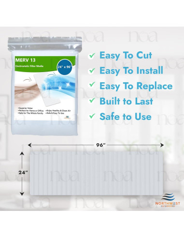 Filtro de Aire MERV 13 NORTHWEST ENTERPRISES 244x61 cm