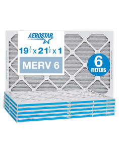 Filtro de Aire Plisado Aerostar MERV 6 19.7 x 54.6 x 2 cm Paquete de 6