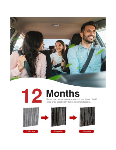 Filtro de Aire de Cabina Puroma CAF671S para Jeep y Mazda