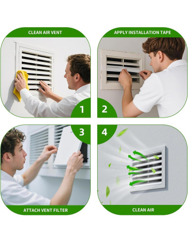 Filtro de Aire BBJARESKY 20x100 cm, Algodón, Cortar a Medida