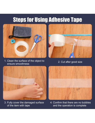 Cinta de Sellado Transparente ZMLTLMG 5cm x 10m para Ventanas