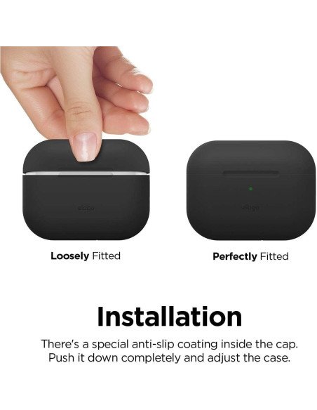 Funda de Silicona elago para AirPods Pro 2 - Negro