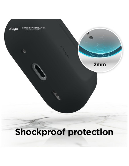 Funda de Silicona elago para AirPods Pro 2 - Negro