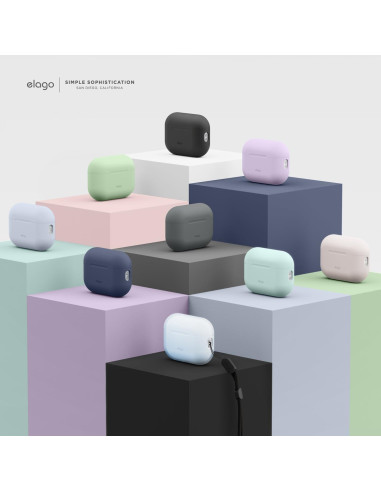 Funda de Silicona elago para AirPods Pro 2 - Negro