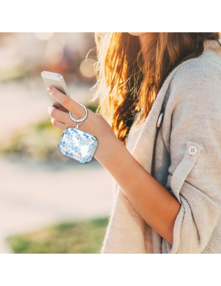Estuche transparente Maxjoy para AirPods 1 y 2 gen - Flor