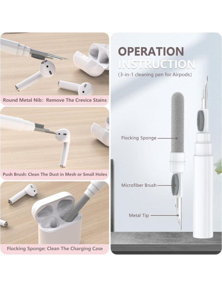 Funda de Silicona Rosa para AirPods 2/1 Gen con Flores