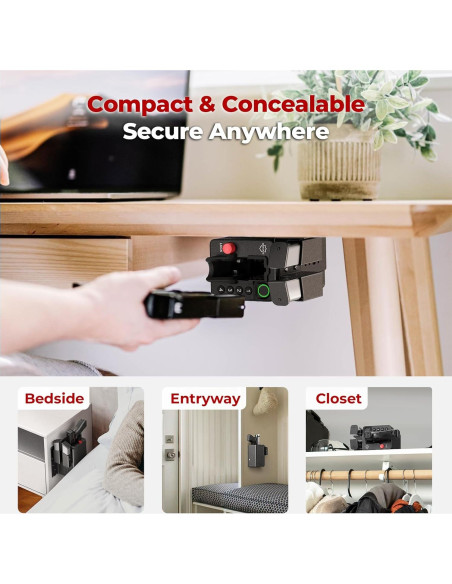 Caja Fuerte Biometrica ONNAIS para Pistolas - Acceso Rápido