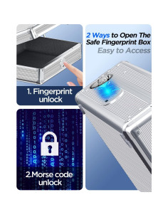 Caja Fuerte Biométrica AICase para Pistolas 34.8x26.7cm 2