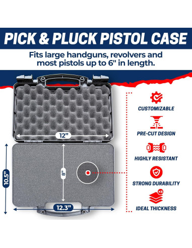 Funda Dura para Pistola Cedar Mill Fine Firearms 31x26cm