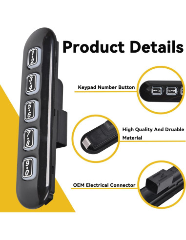 Teclado de entrada sin llave RLP para Ford Explorer 2002-2010