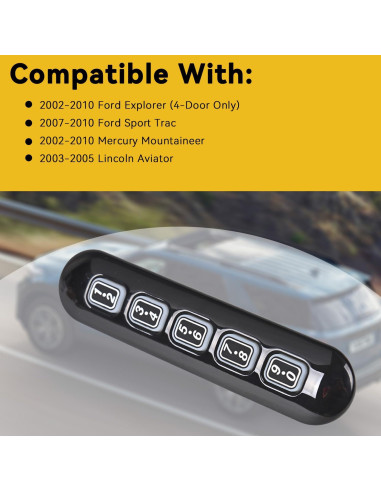 Teclado de entrada sin llave RLP para Ford Explorer 2002-2010