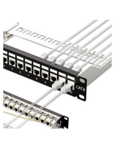 Panel de Parche Iwillink 12 Puertos Cat6 10Gbps Montaje Rack