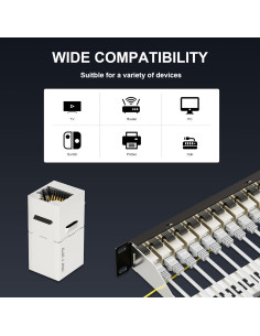 Panel de Parche Iwillink 12 Puertos Cat6 10Gbps Montaje Rack 2