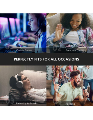 Adaptador Divisor de Auriculares UGREEN 3.5mm Macho a Doble Hembra