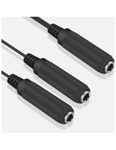 Cable divisor Y de guitarra Duttek 6.35mm 20cm mono TS 2