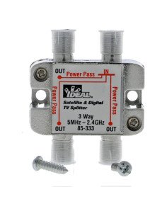 Divisor de Cable Digital 3 Vías IDEAL 85-333 2.4 GHz