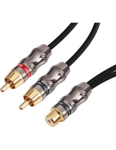 Cable Divisor RCA Femenino a Doble Masculino Devinal 25 cm 2