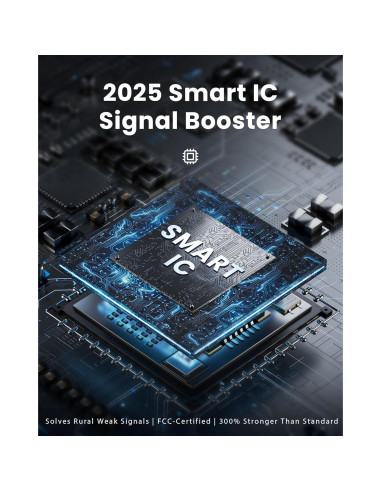 Antena de TV Digital RTKJEQQ 999+ Millas 4K 1080p con Amplificador