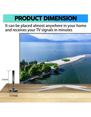 Antena Digital Interior ATVFuture 2025 HD 360 Recepción