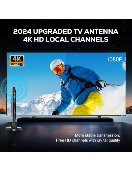 Antena Digital HDTV Interior Genérico 4K 1080P 643.74 km