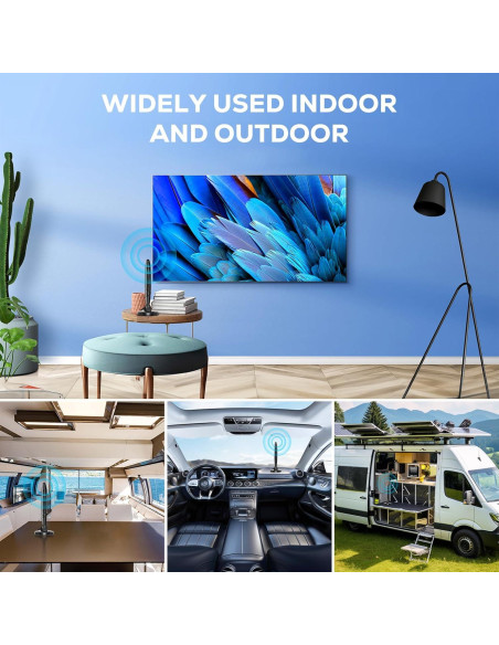 Antena Digital HDTV Interior Genérico 4K 1080P 643.74 km