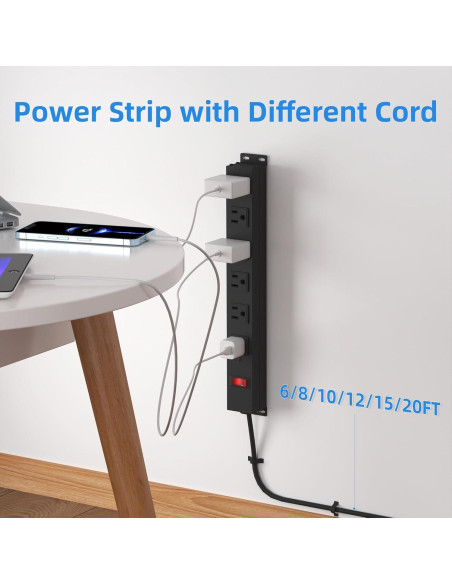 Regleta de Alimentación CFMASTER 6 Tomacorrientes 1.83 m