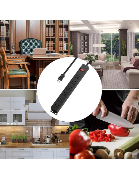 Regleta de Alimentación CFMASTER 6 Tomacorrientes 1.83 m