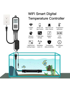Termostato Inteligente WiFi MOES para Calefacción y Enfriamiento 2