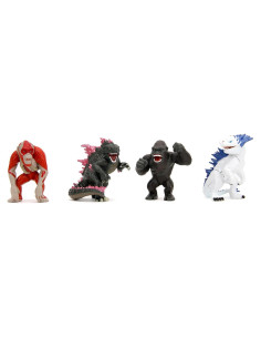 Jada Toys Godzilla x Kong Metalfigs 4 Pack 6.35 cm Figuras