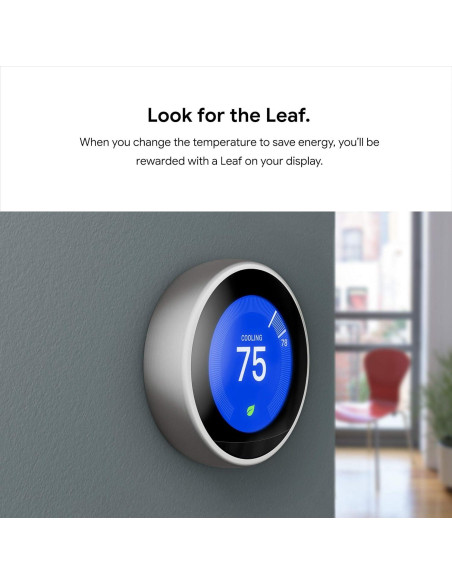 Termostato Inteligente Google Nest 3ra Generación Acero Pulido Termostato Inteligente Google Nest 3ra Generación Acero Pulido