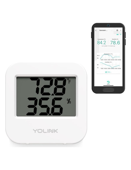Sensor de Temperatura y Humedad YoLink YS8003-UC Digital Sensor de Temperatura y Humedad YoLink YS8003-UC Digital