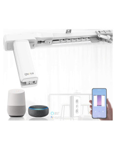 Pista de Cortina Eléctrica Quoya BL01 Ajustable 3m Control Remoto