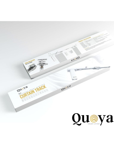 Pista de Cortina Eléctrica Quoya BL01 Ajustable 3m Control Remoto