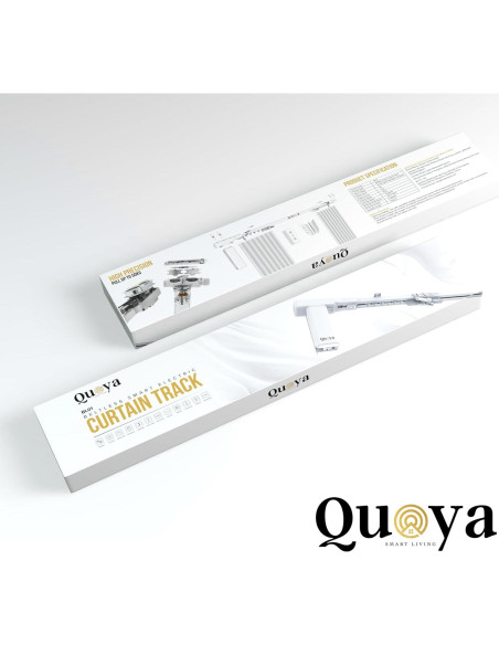Pista de Cortina Eléctrica Quoya BL01 Ajustable 3m Control Remoto