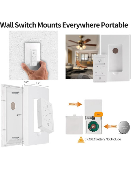 Interruptor de Atenuación Humpptom con Control Remoto Inalámbrico