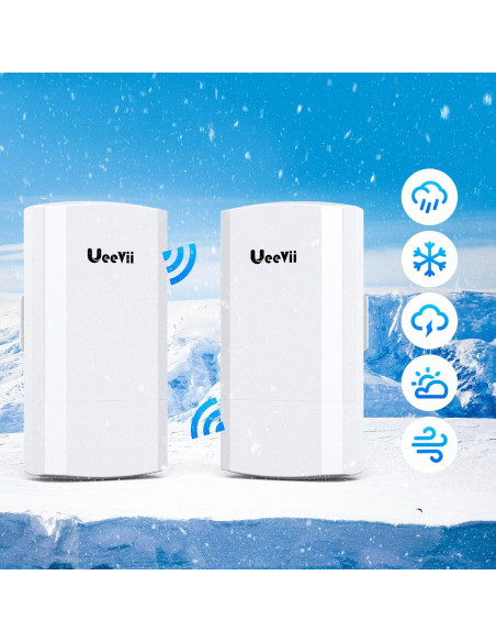Puente Inalámbrico UeeVii CPE242 2.4G 1000m IP65 Puente Inalámbrico UeeVii CPE242 2.4G 1000m IP65
