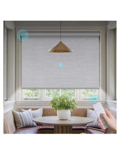 Persianas Motorizadas Canisteo 50x72 cm Control Remoto Gris