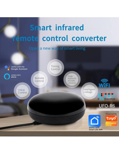 Hub Control Remoto Infrarrojo Jinvocloud UFO-R6 WiFi 90g