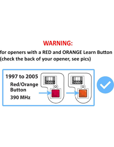 Control Remoto Abridor Puerta Garaje Craftsman HBW1255 390MHz Control Remoto Abridor Puerta Garaje Craftsman HBW1255 390MHz