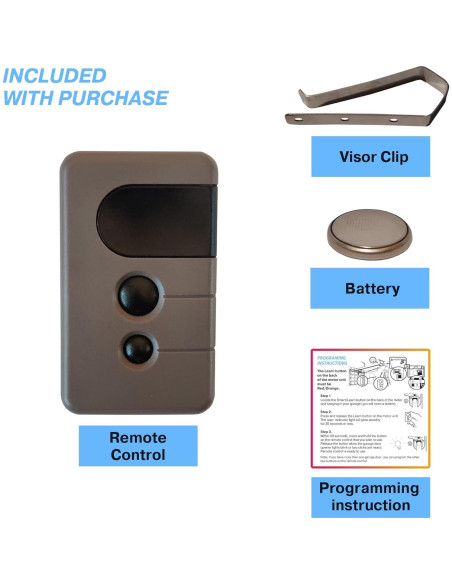 Control Remoto Abridor Puerta Garaje Craftsman HBW1255 390MHz Control Remoto Abridor Puerta Garaje Craftsman HBW1255 390MHz