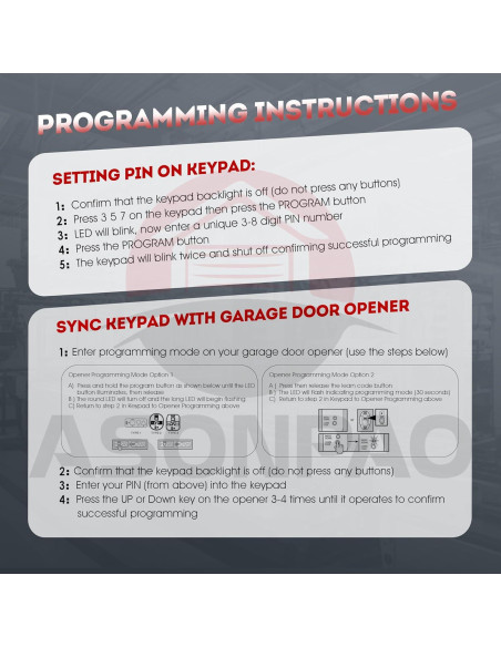 Teclado Inalámbrico Genie GK-R para Abridor de Garaje Teclado Inalámbrico Genie GK-R para Abridor de Garaje