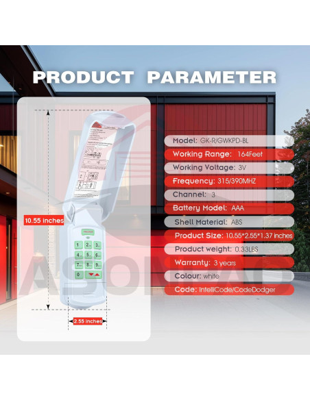 Teclado Inalámbrico Genie GK-R para Abridor de Garaje Teclado Inalámbrico Genie GK-R para Abridor de Garaje