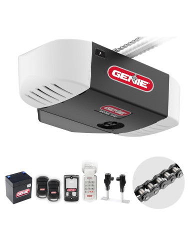Abridor de Puerta de Garaje Genie Cadena Drive 750 0.75 HP Negro